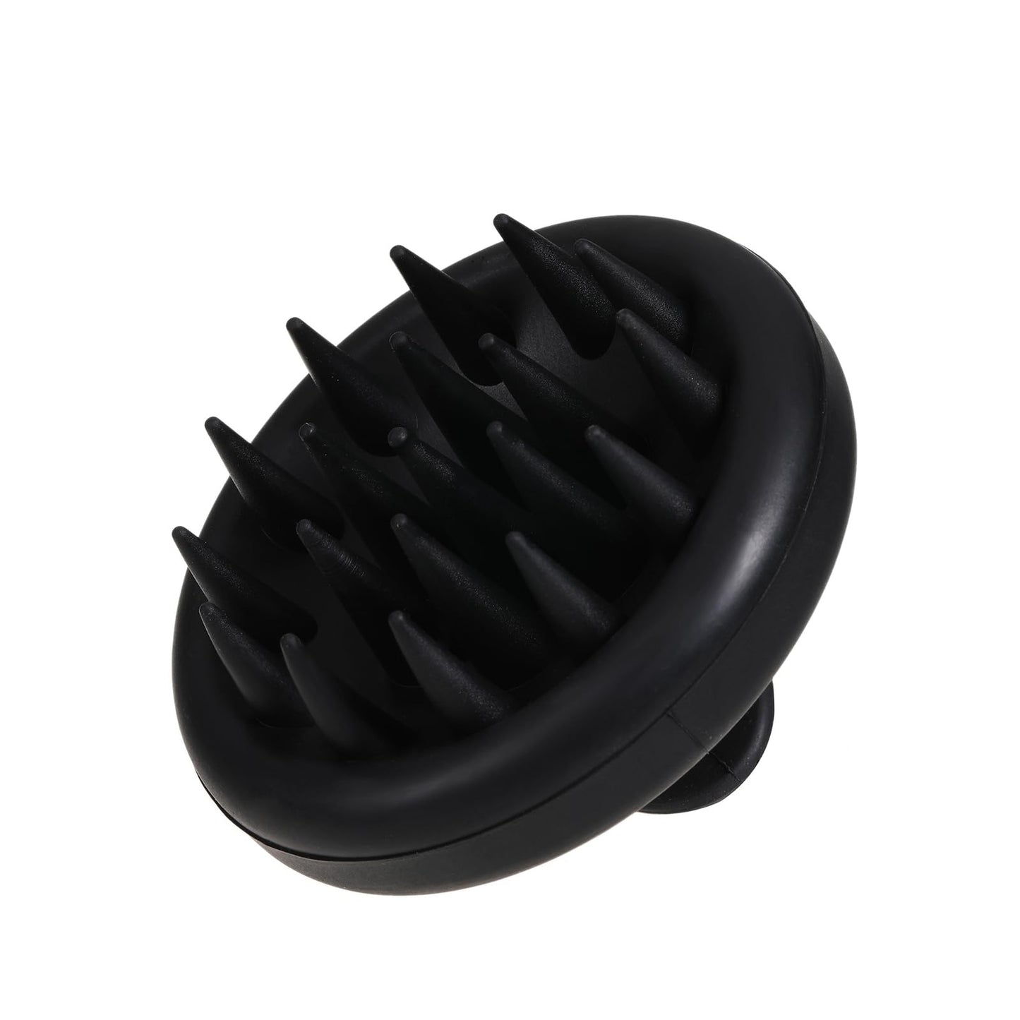 Josoft Silicone Scalp Massager Shampoo Brush Hair Scrubber with Soft Silicone Bristles Scalp Scrubber Wet Dry Scalp Massager Hair Growth & Scalp Care(Black)